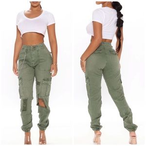 Fashion Nova Cargo Joggers